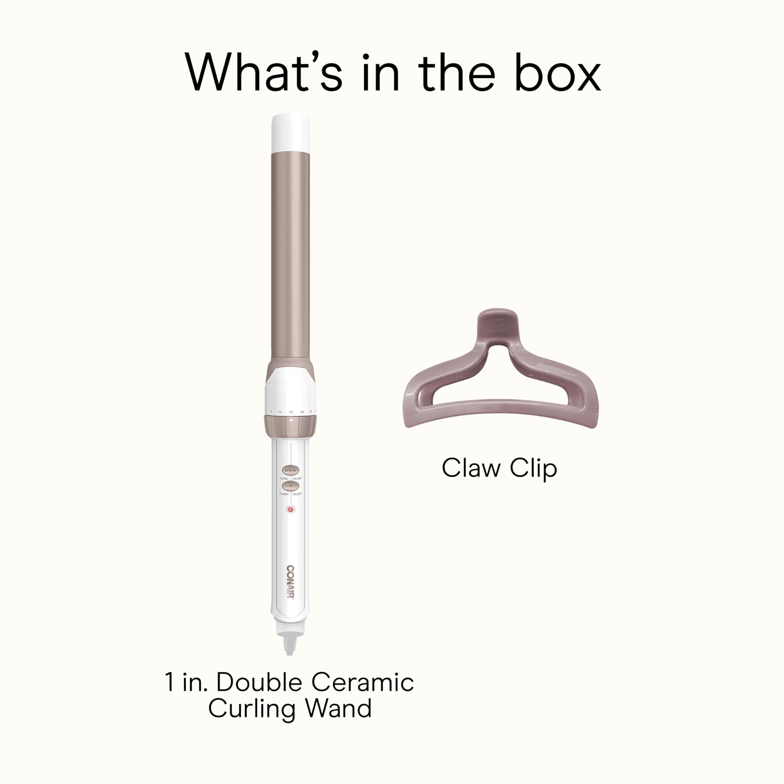 Conair Double Ceramic 1inch Wand offers a range of temps for versatile textures