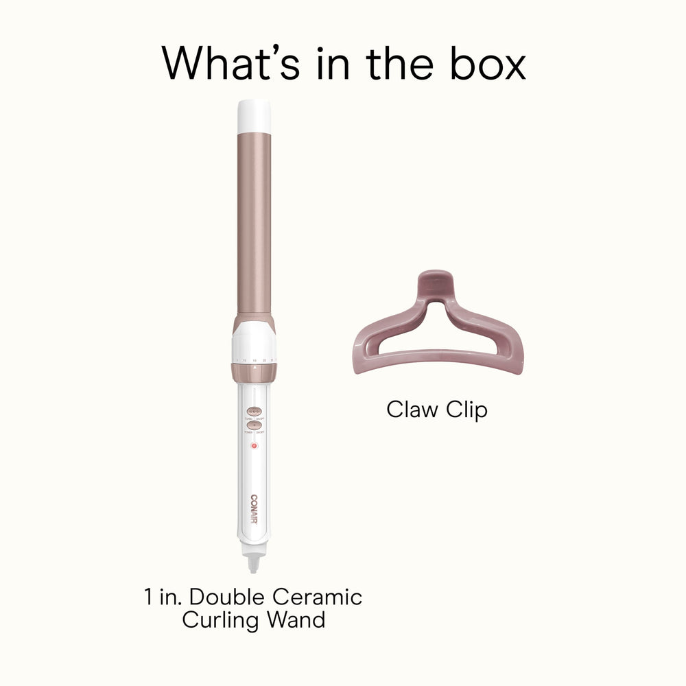 Conair Double Ceramic 1inch Wand offers a range of temps for versatile textures