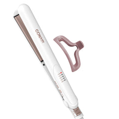 Conair Double Ceramic Flat Iron with 1-inch plates for sleek, frizz-free styling.