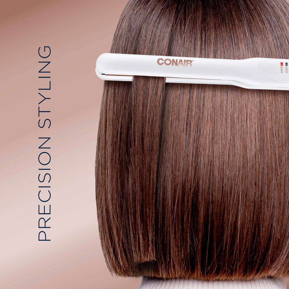 Conair double ceramic iron in use delivers smooth finish with minimized heat damage