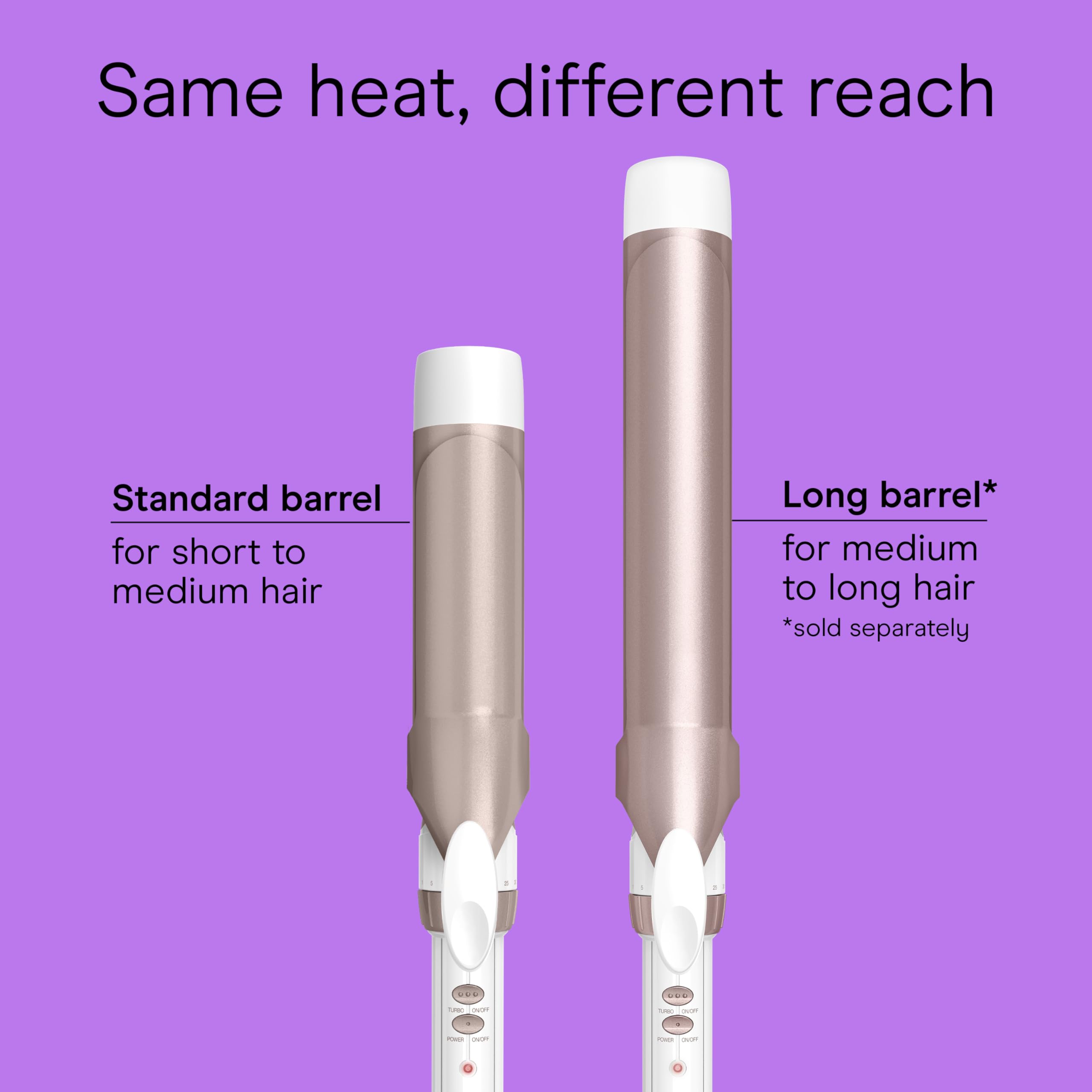 Dual-voltage travel-ready Conair curling iron for styling abroad.