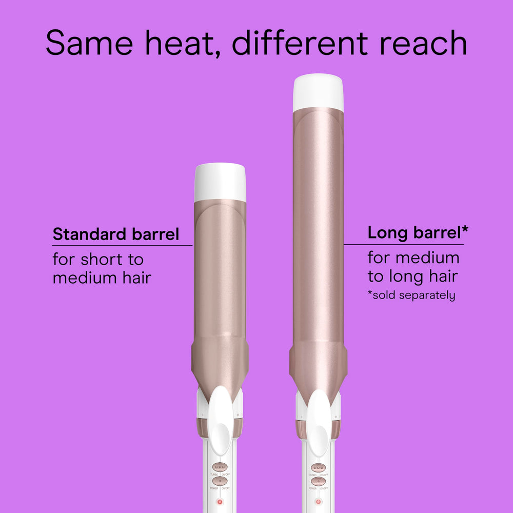Dual-voltage travel-ready Conair curling iron for styling abroad.