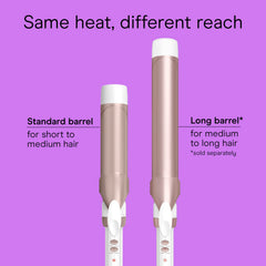 Dual-voltage travel-ready Conair curling iron for styling abroad.