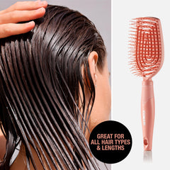 Conair Eco-Friendly Plastic Brush made with 85% post-consumer recycled plastic