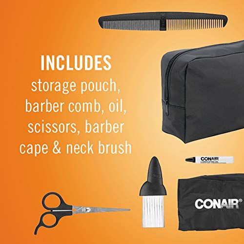 Conair Even Cut storage pouch keeps parts organized