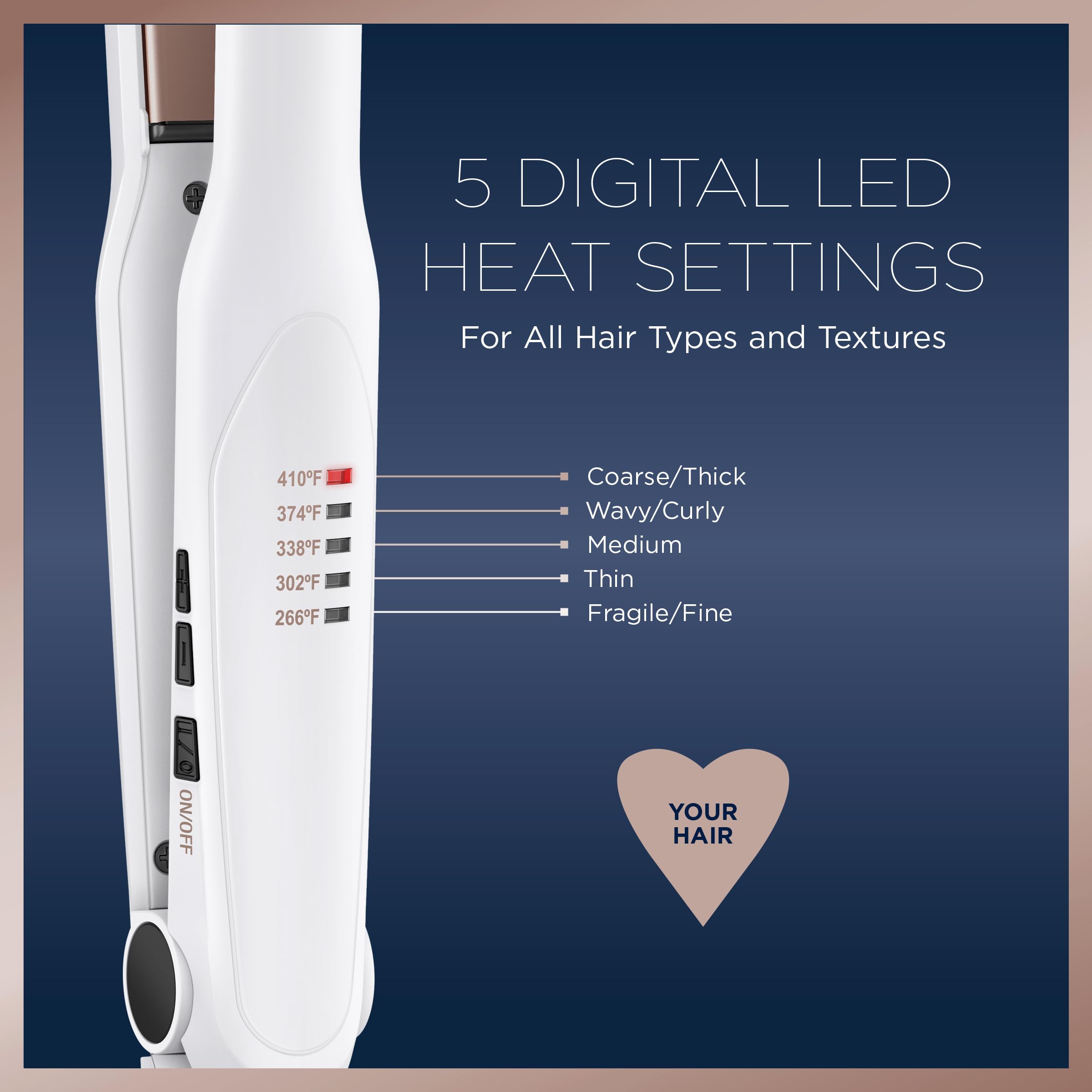 Conair flat iron extended floating plates enable faster styling with less snagging