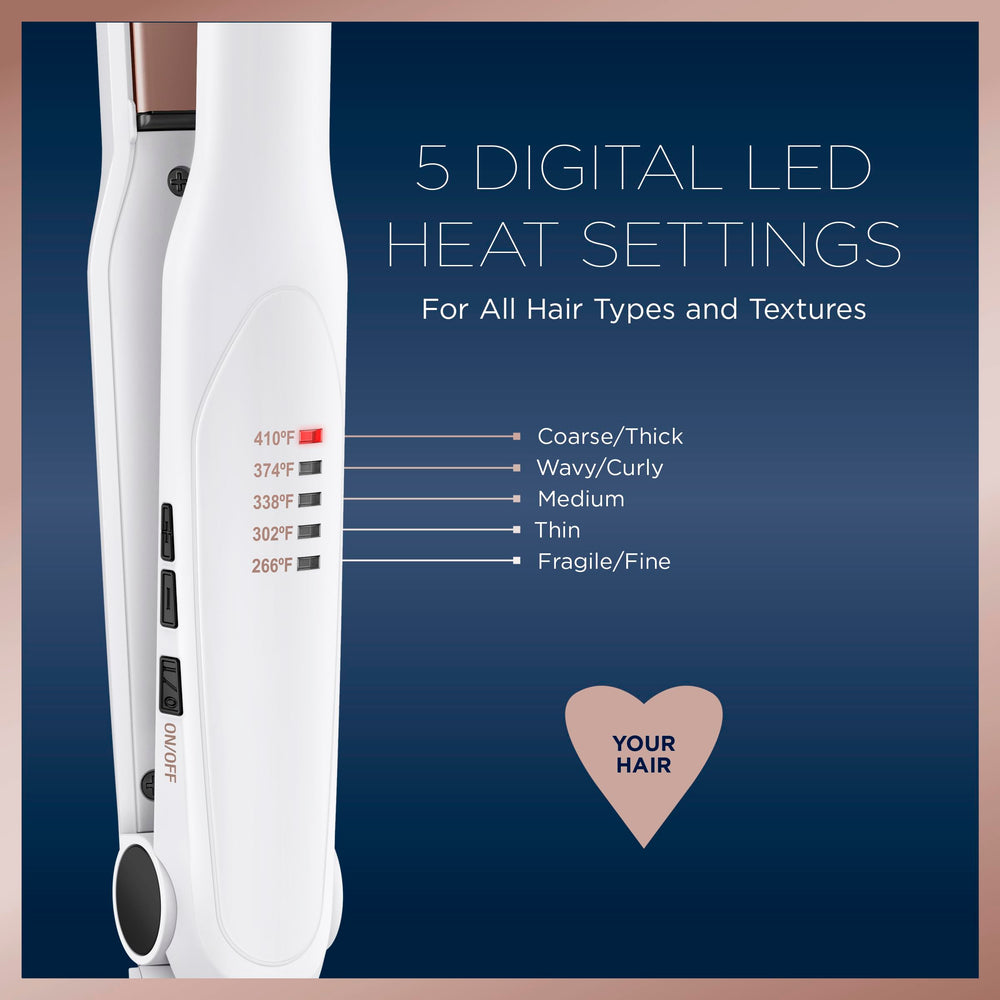Conair flat iron extended floating plates enable faster styling with less snagging