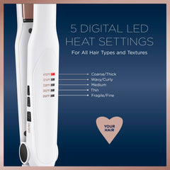 Conair flat iron extended floating plates enable faster styling with less snagging