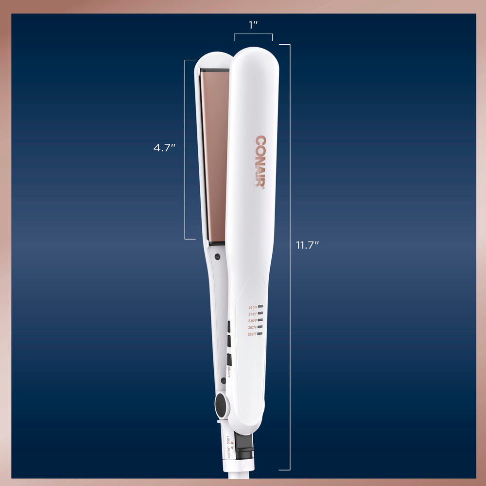 Conair ideal for straight looks or beachy waves.