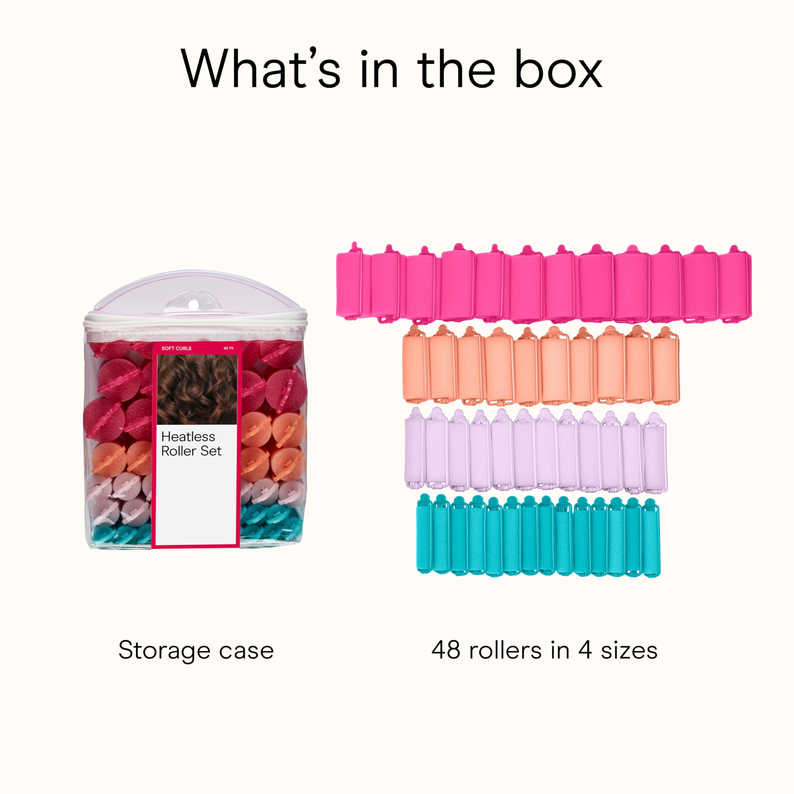 Conair foam rollers help create body and waves across hair types
