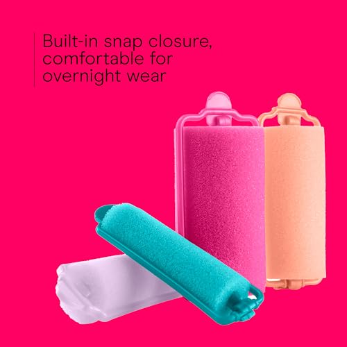 Conair Foam Hair Rollers with built-in snap closure for overnight wear