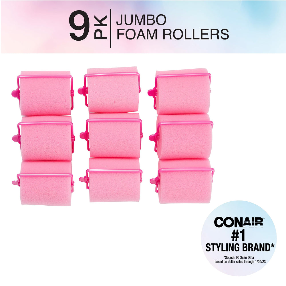 Conair large foam rollers deliver lift and soft waves as you sleep.