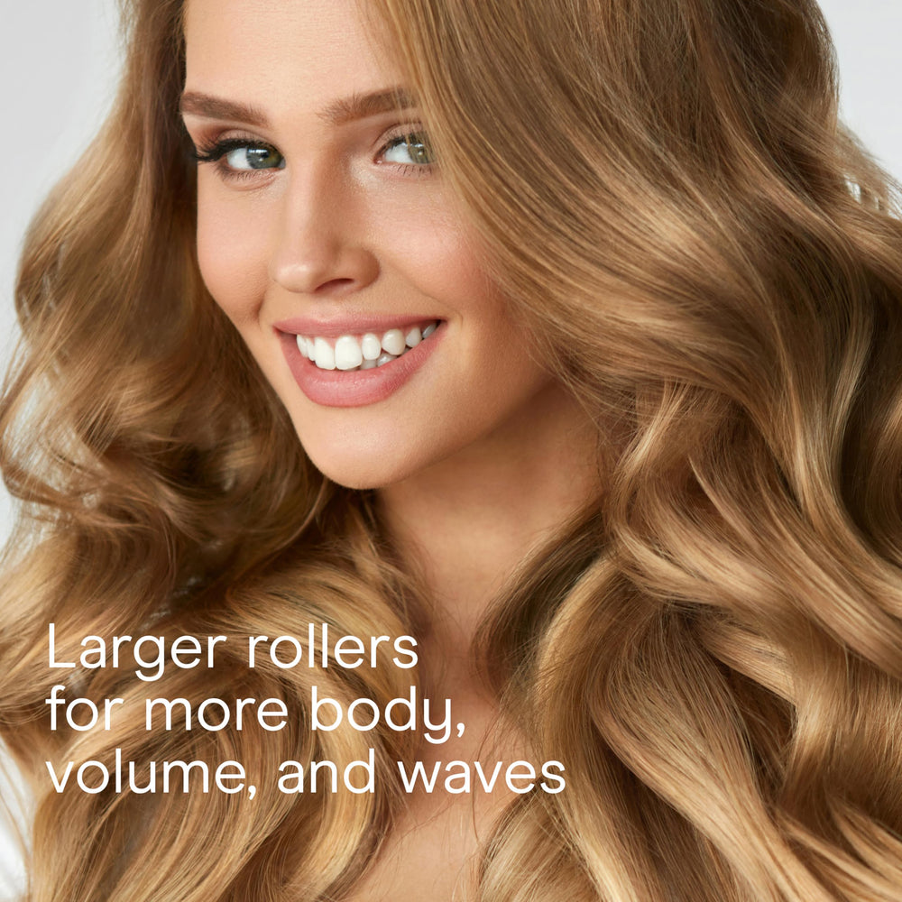 Conair foam rollers include a travel storage bag for on-the-go styling