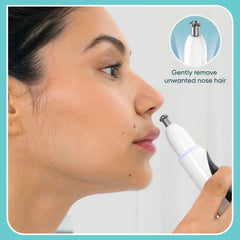 Conair GIRLBOMB 360-degree diamond bevel blade for gentle hair removal.