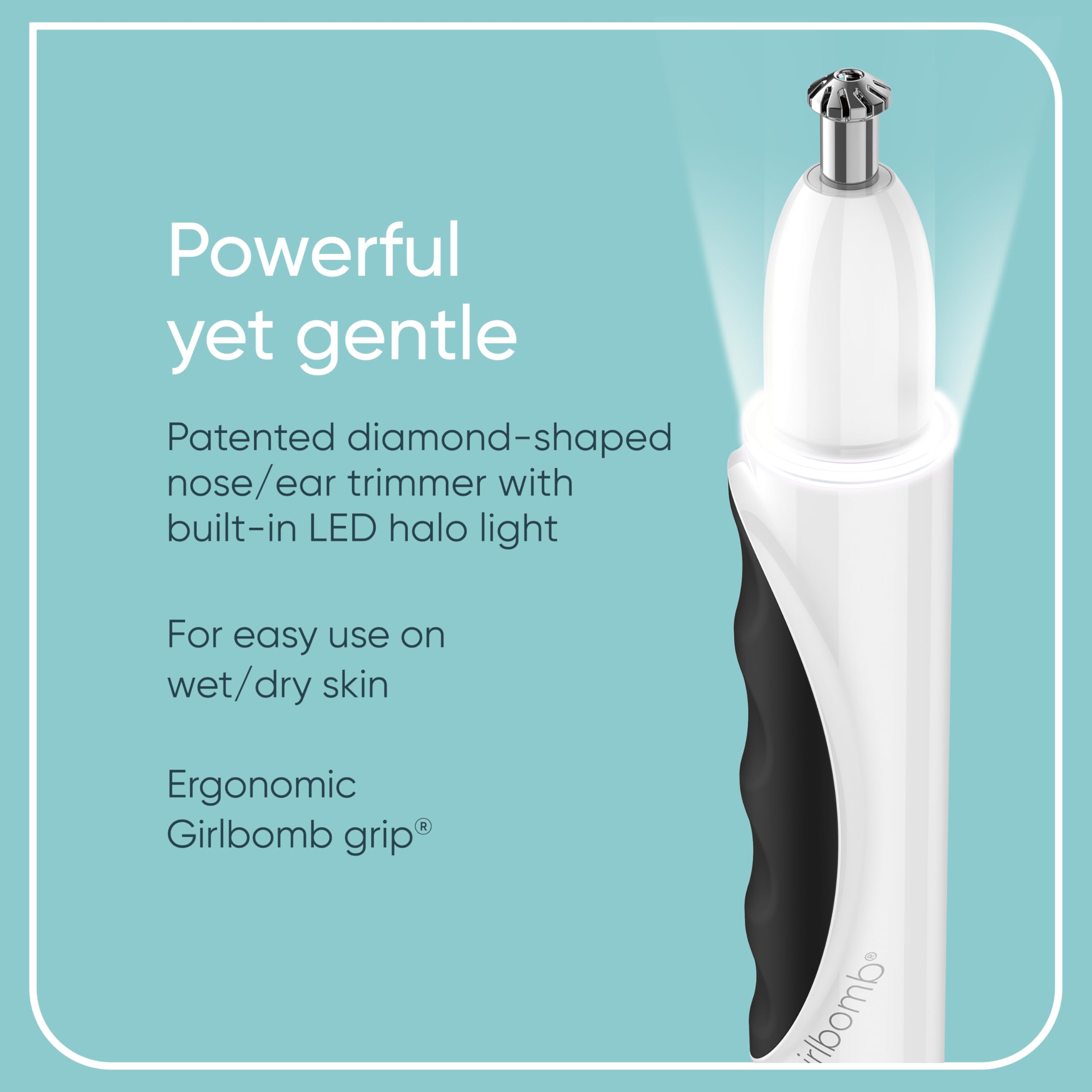Conair GIRLBOMB ergonomic grip fits comfortably in your hand.