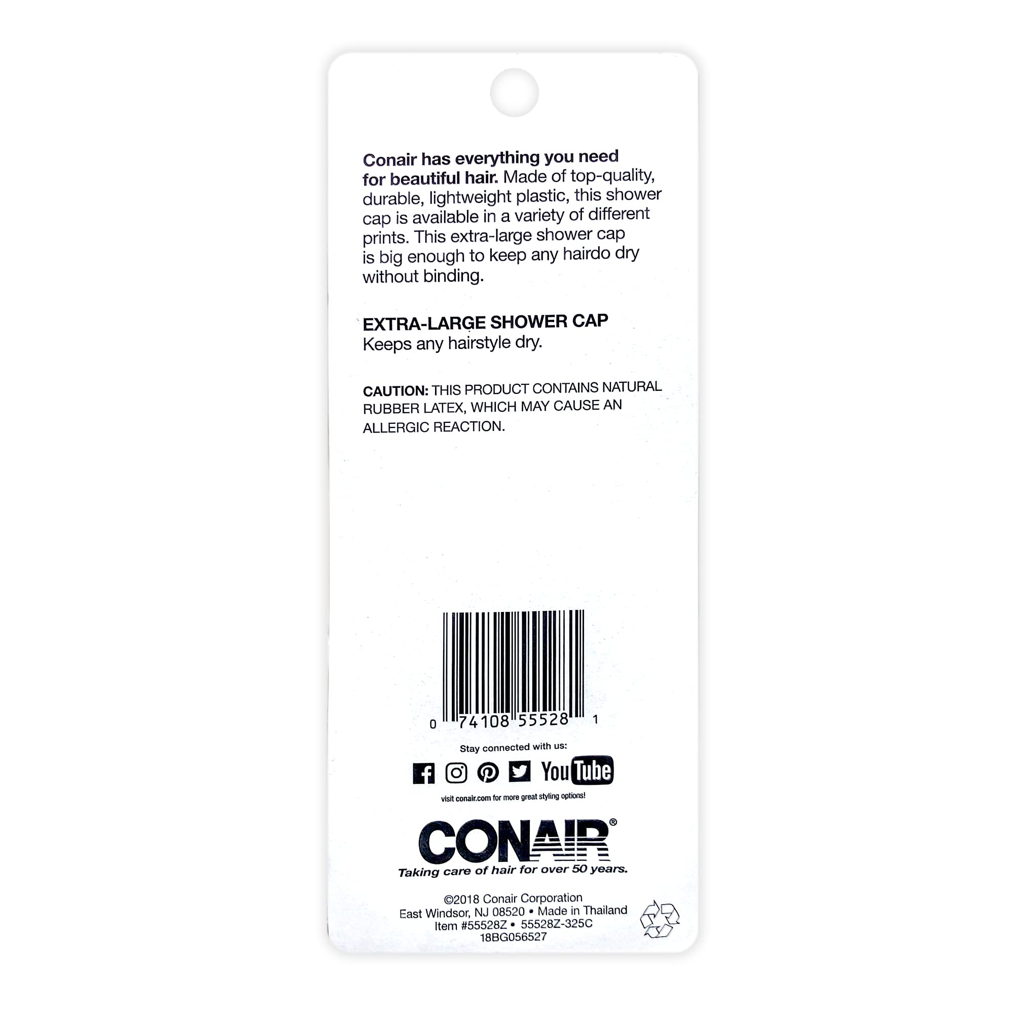 Gorro bouffant de Conair para evitar salpicaduras y enredos en la ducha