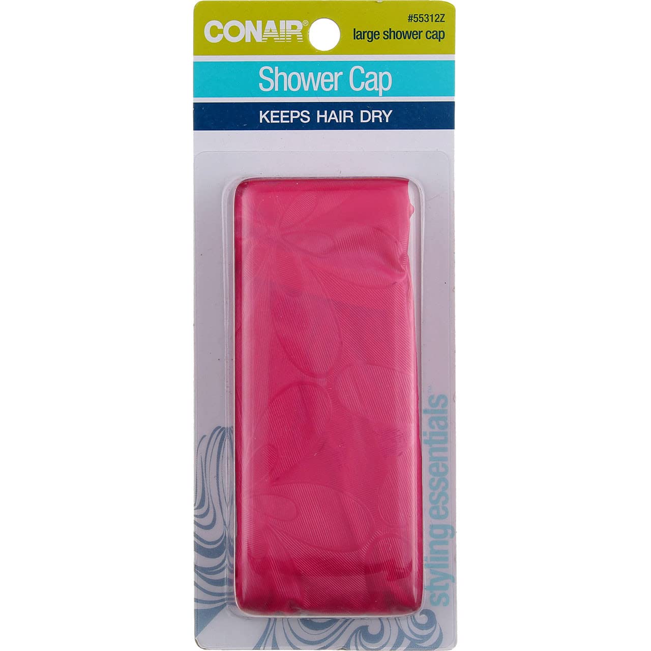 Gorro de ducha grande Conair en rosa ideal para uso diario
