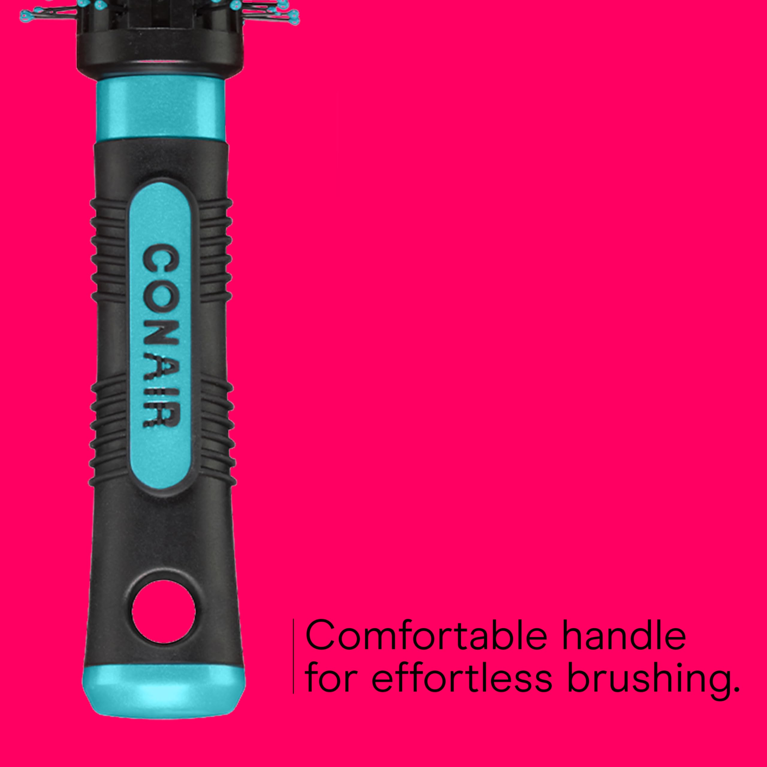 Conair Grip & Style Round Brush ready for coarse and curly hair routines