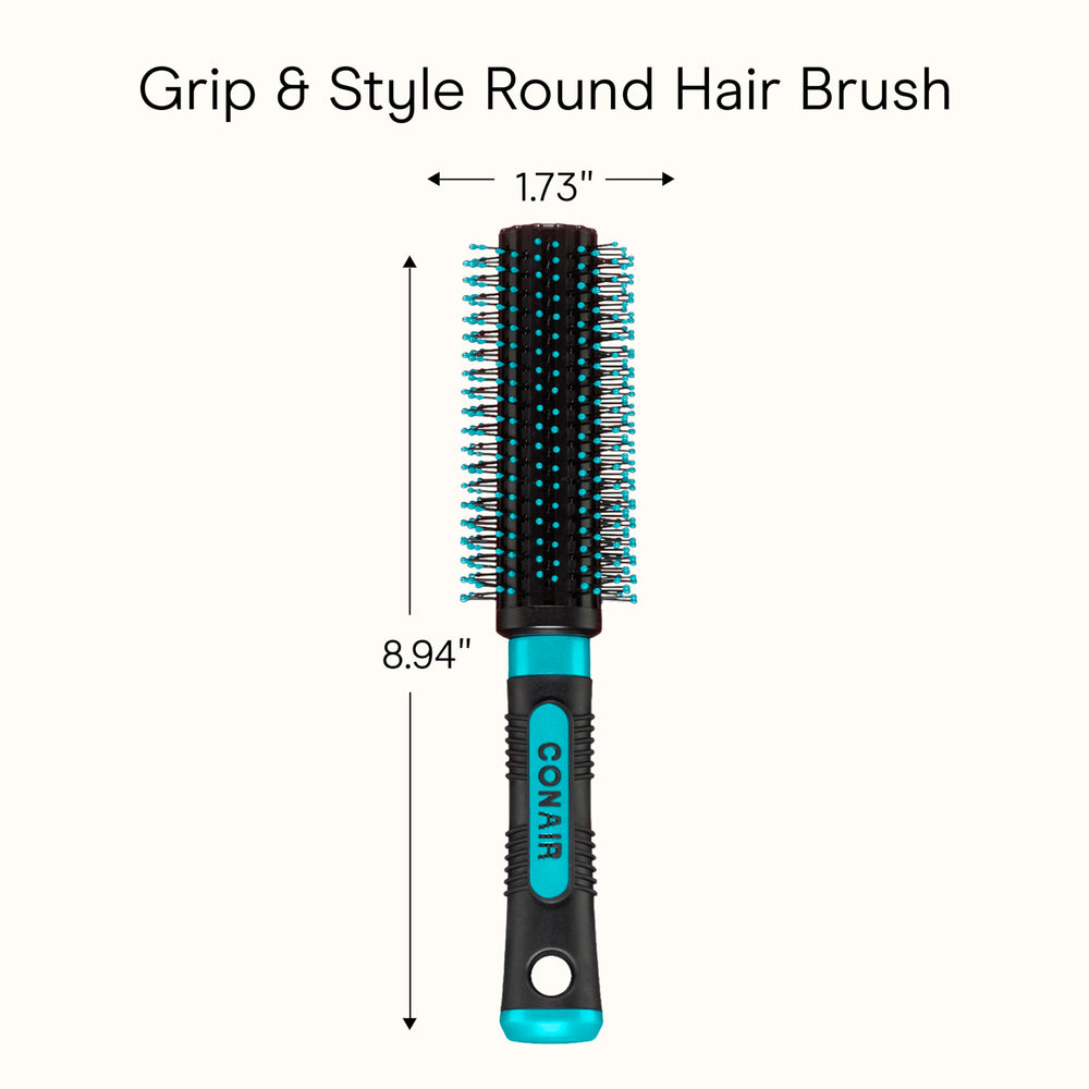 Conair Grip & Style Round Brush delivering salon-like results at home