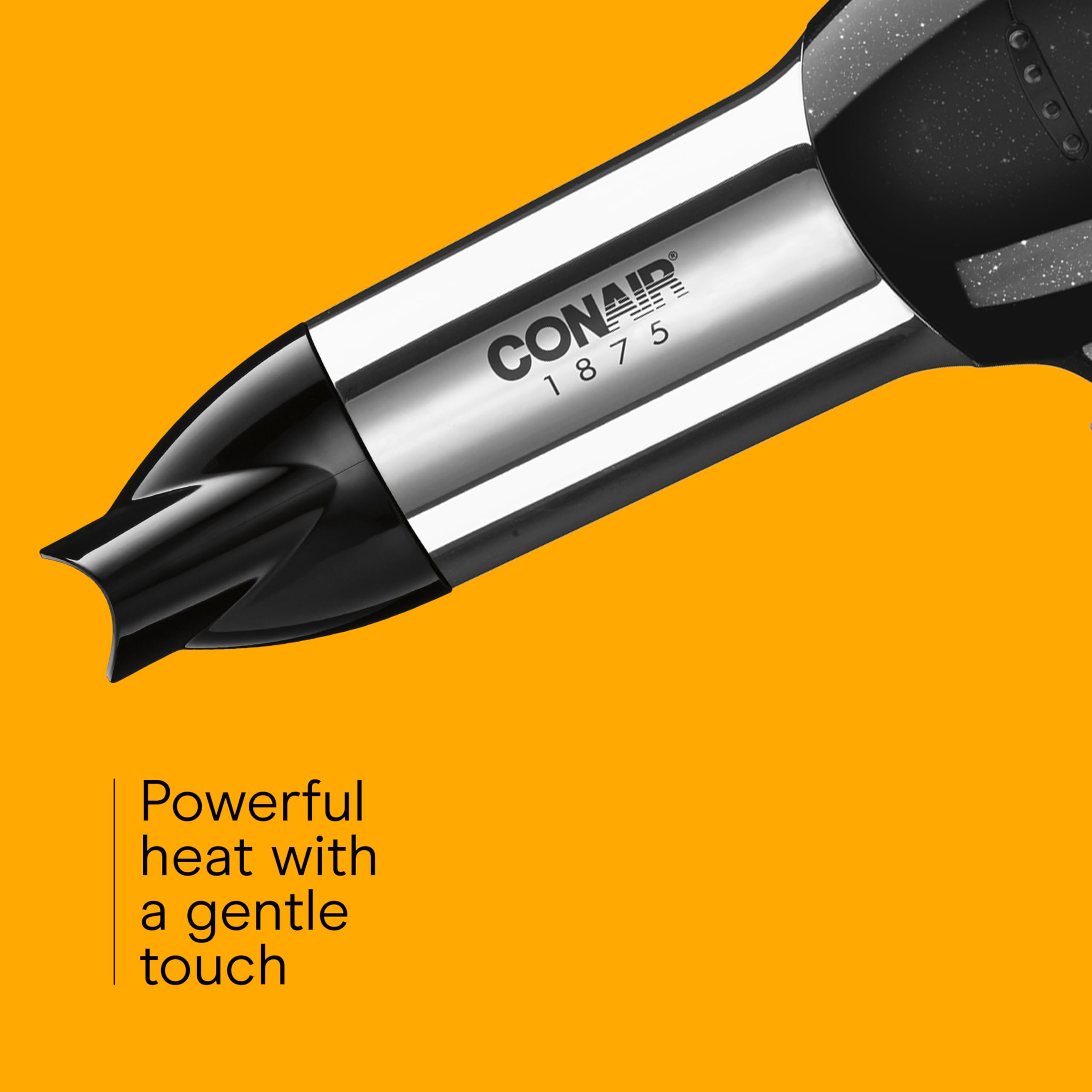 Conair hair dryer cool-shot button to lock in style.
