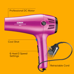 Conair diffuser attachment for curls and waves on the hair dryer.