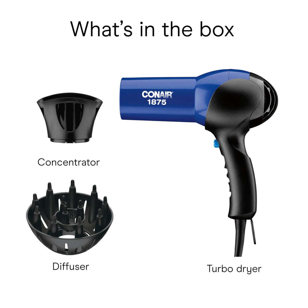 Conair hanging hook keeps cord tangle-free and easy to store.