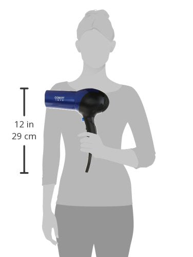 Conair hair dryer tourmaline coating close-up emphasizes frizz-fighting ion technology.