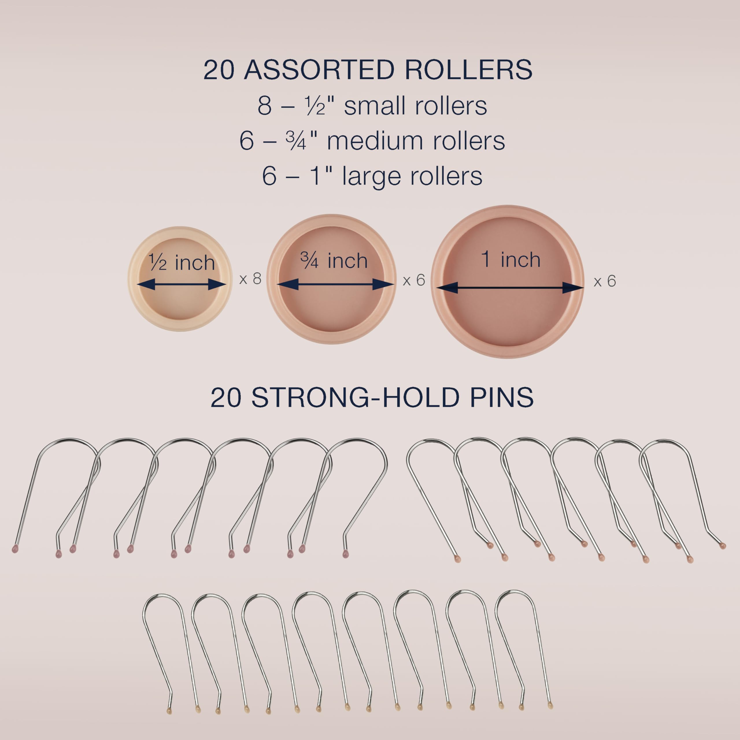 Conair HairSetter 1-inch roller close-up for voluminous curls.