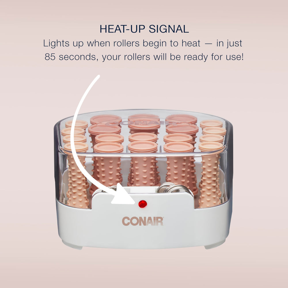 Conair ready indicator light signals heating status.