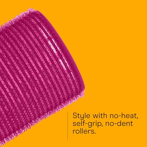 Conair heatless curlers compatible with wet or dry hair for flexible routines.