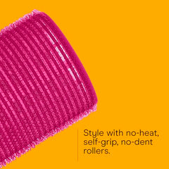 Conair heatless curlers compatible with wet or dry hair for flexible routines.