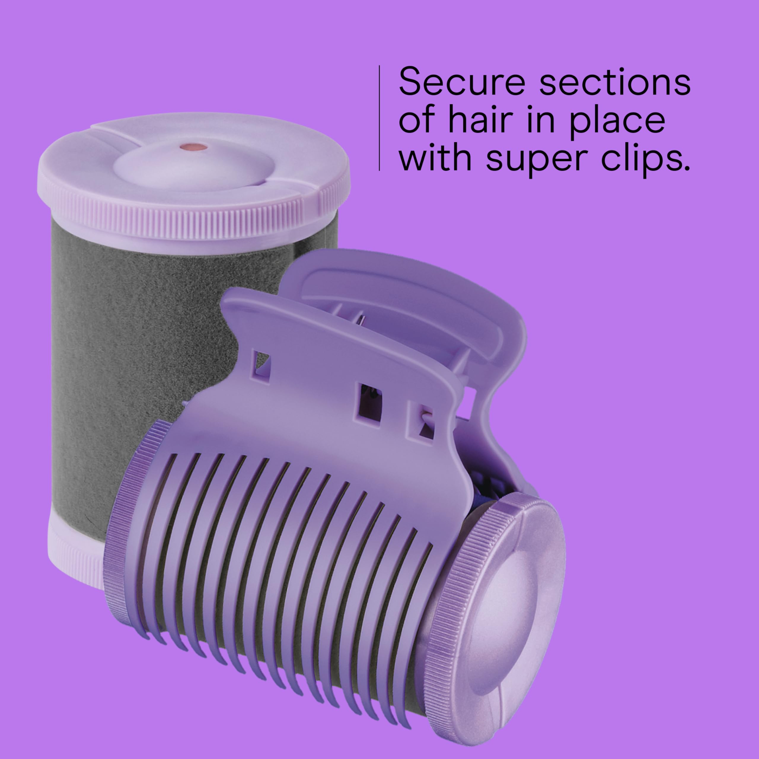 Conair hot rollers with 12 clips secure hair during heat