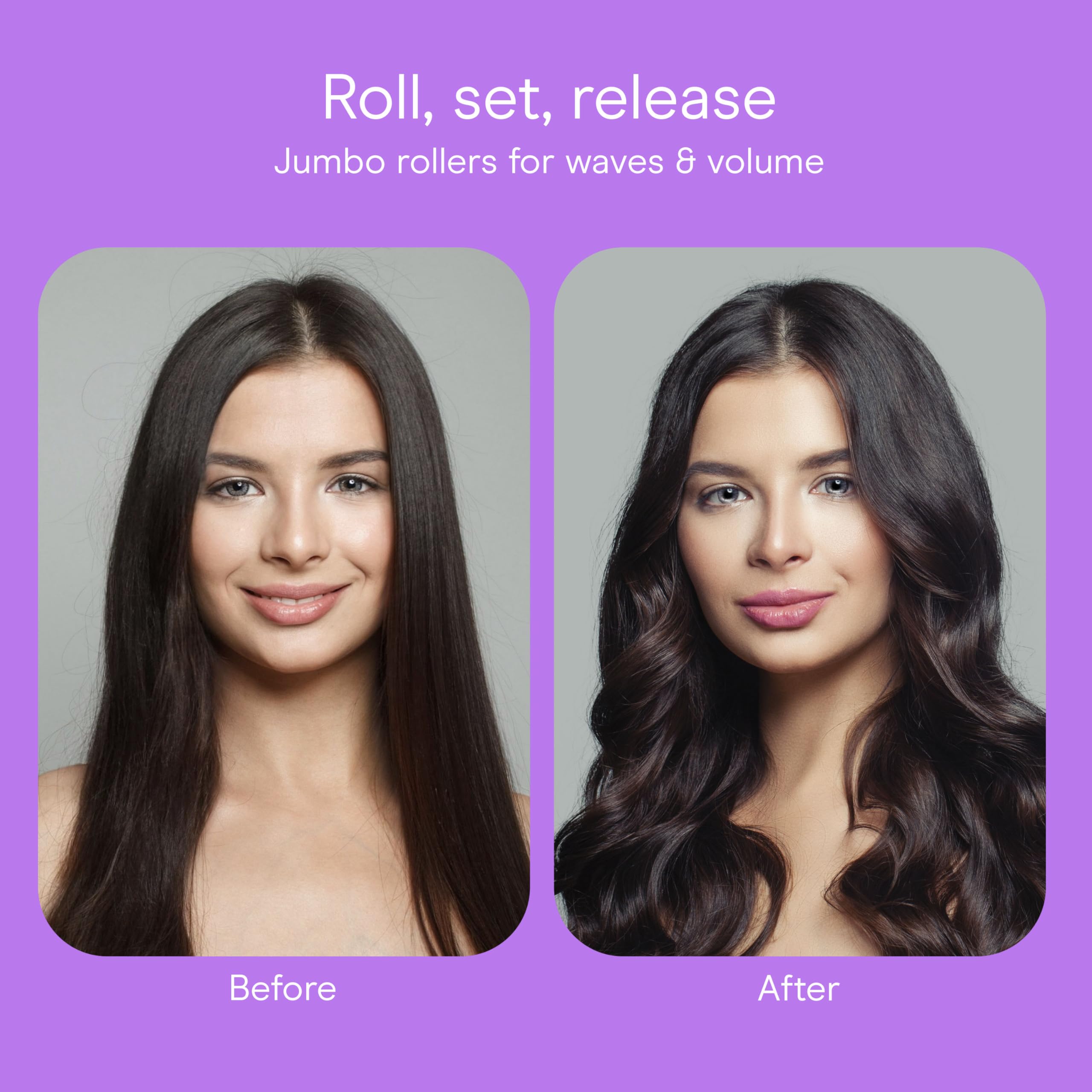 Conair Amazon-exclusive packaging with 12 rollers and clips
