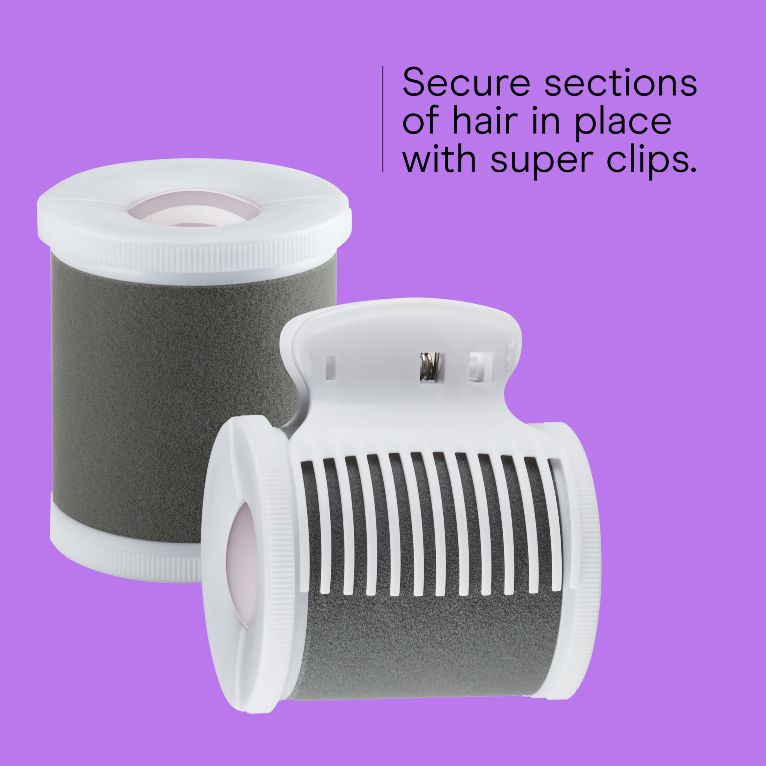 Ceramic flocked roller provides even heat for natural waves