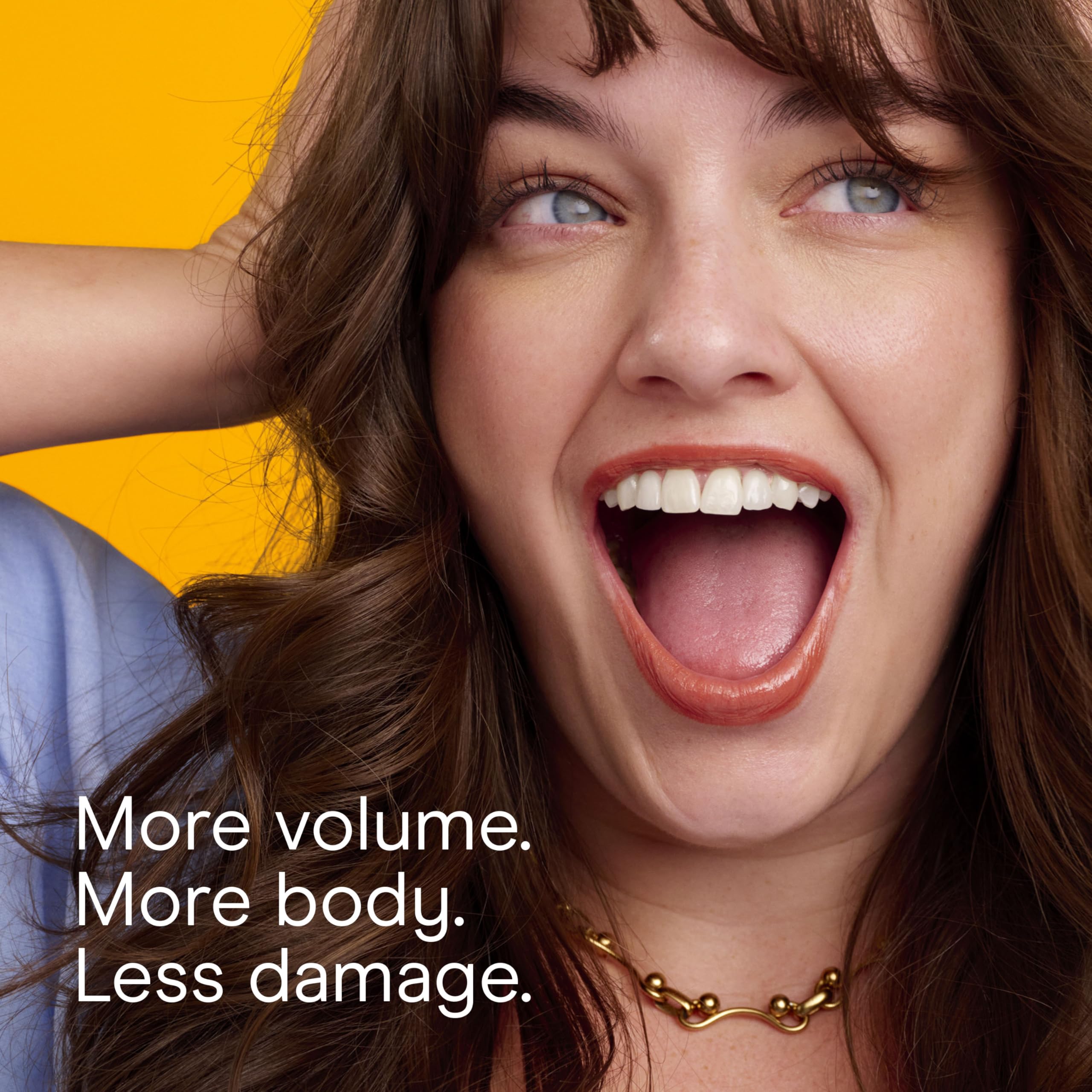 Conair long hair results with volume from jumbo rollers