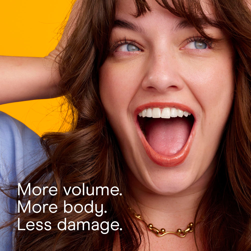 Conair long hair results with volume from jumbo rollers