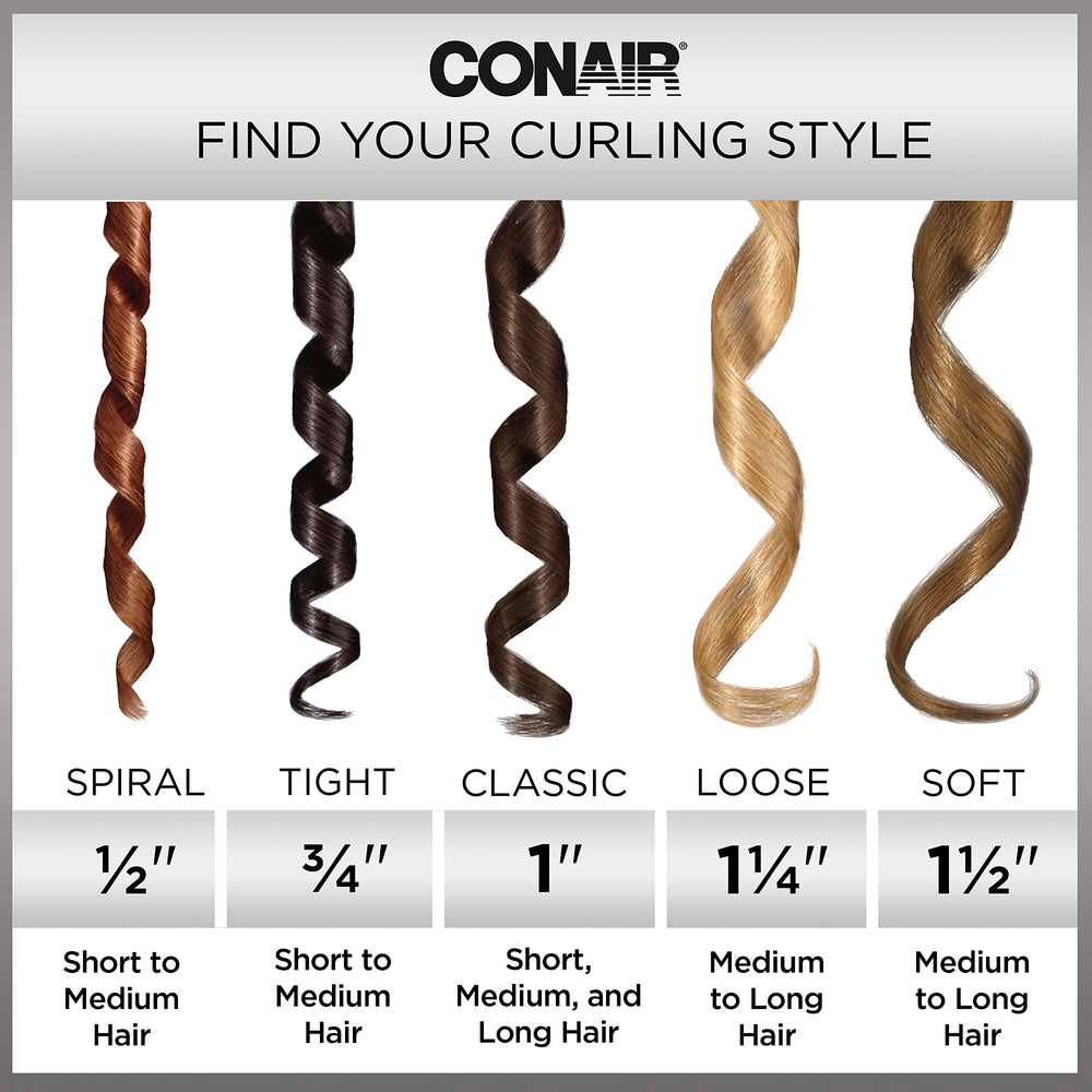Conair INFINITIPRO Rose Gold Titanium curling iron enables versatile styles for various hair types.