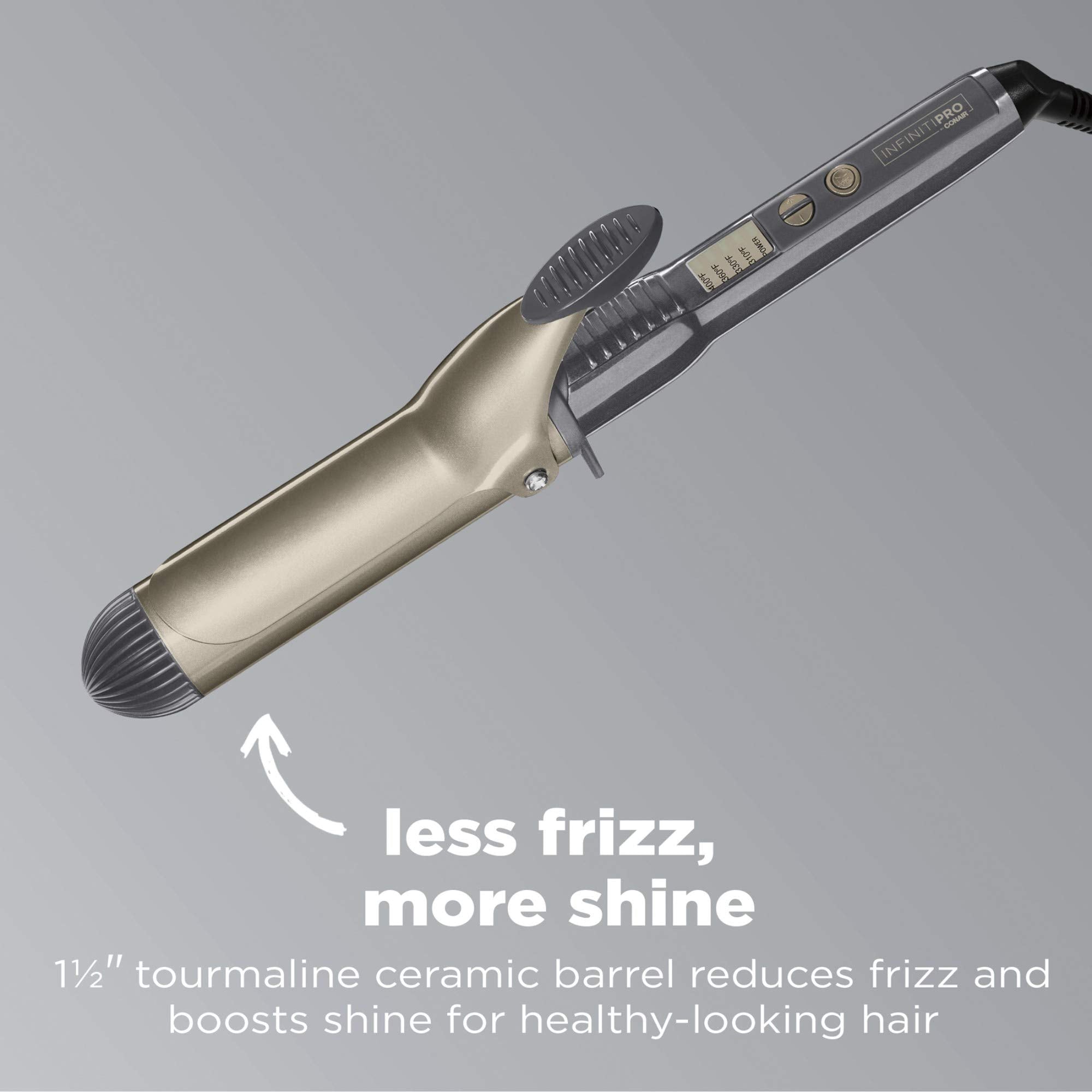 Conair InfinitiPro offers five LED heat settings for tailored curls.