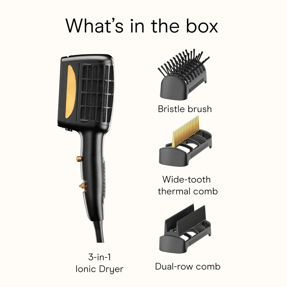 Conair INFINITI PRO lockable attachments enabling quick swaps during styling.