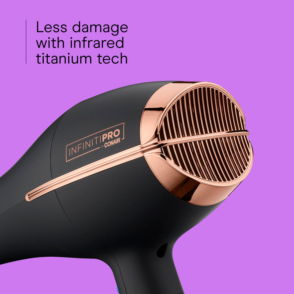 Ceramic infrared heat in the Infiniti Pro for even drying