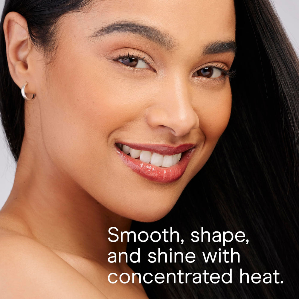 Cold shot feature on the Mighty Mini locks curls and waves for all-day hold
