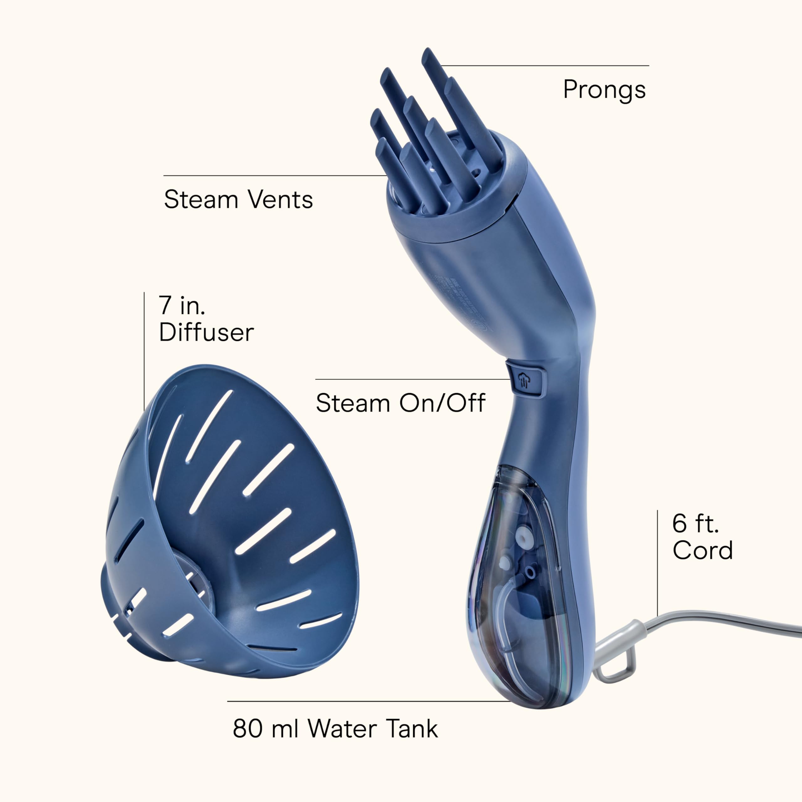 Conair Infiniti Pro Steam Therapy steam-closeup highlights even moisture distribution.