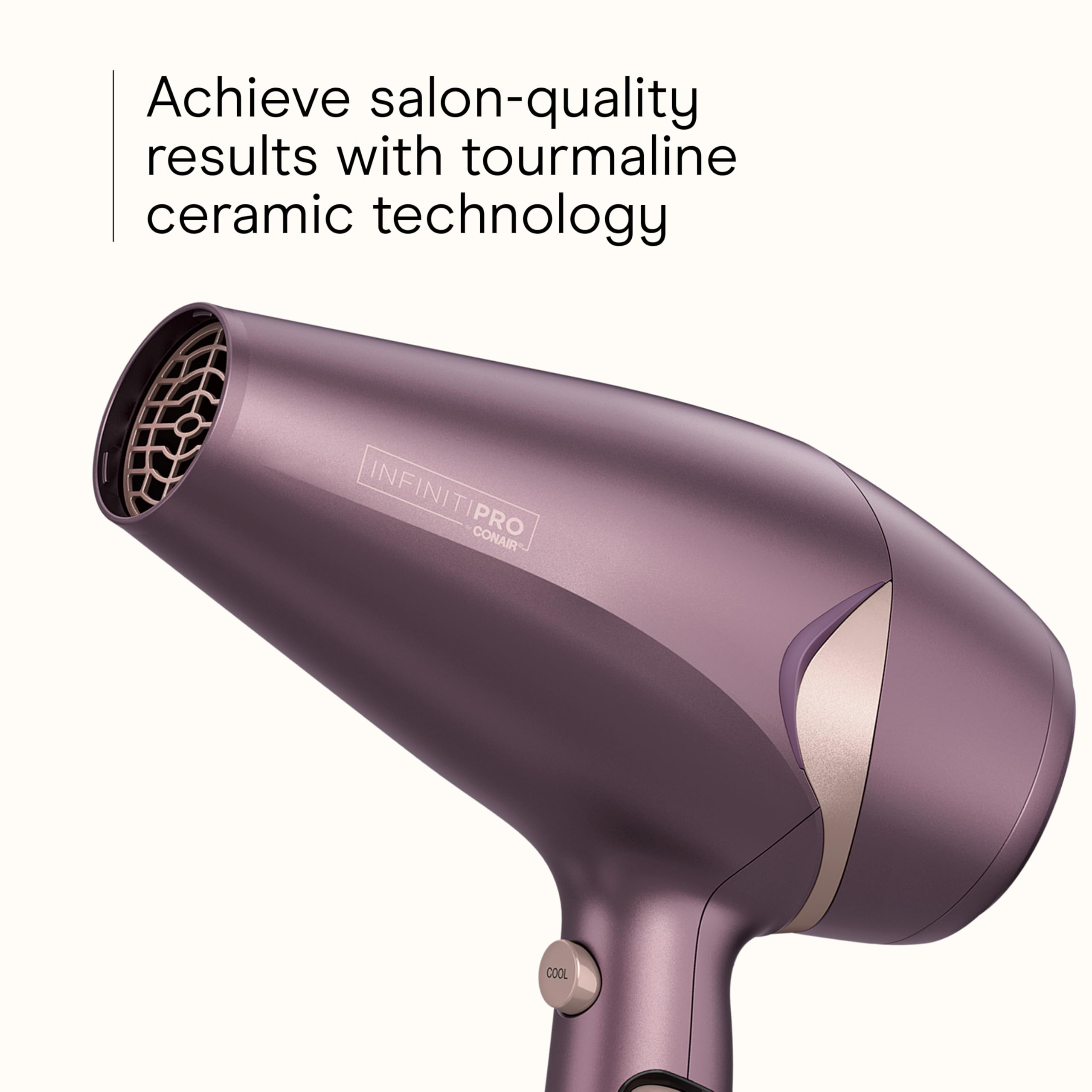 Conair Infiniti Pro Style & Shine dryer concentrator-attached enables sleek, straight blowouts.