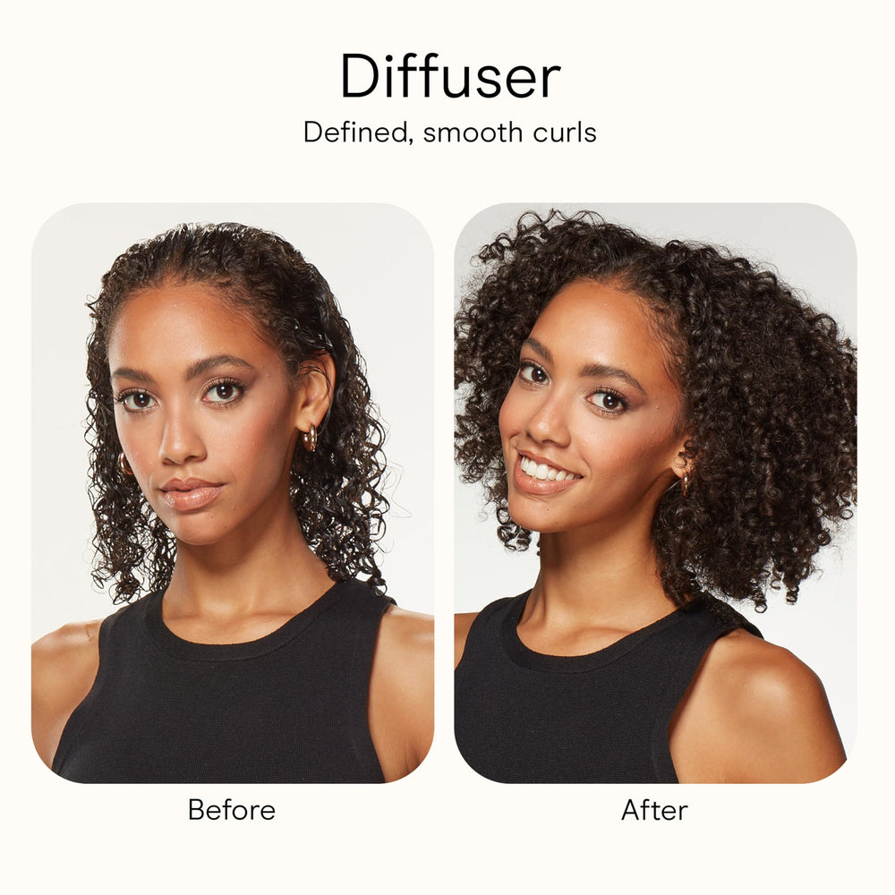 Conair Infiniti Pro Style & Shine dryer in use delivers fast drying and shine.