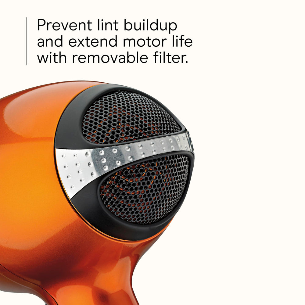 Close-up of tourmaline ceramic coating on Infiniti Pro for frizz reduction.