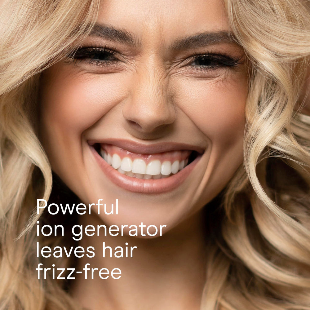 Conair InfinitiPro anti-static bristles promote easy glide and shine.