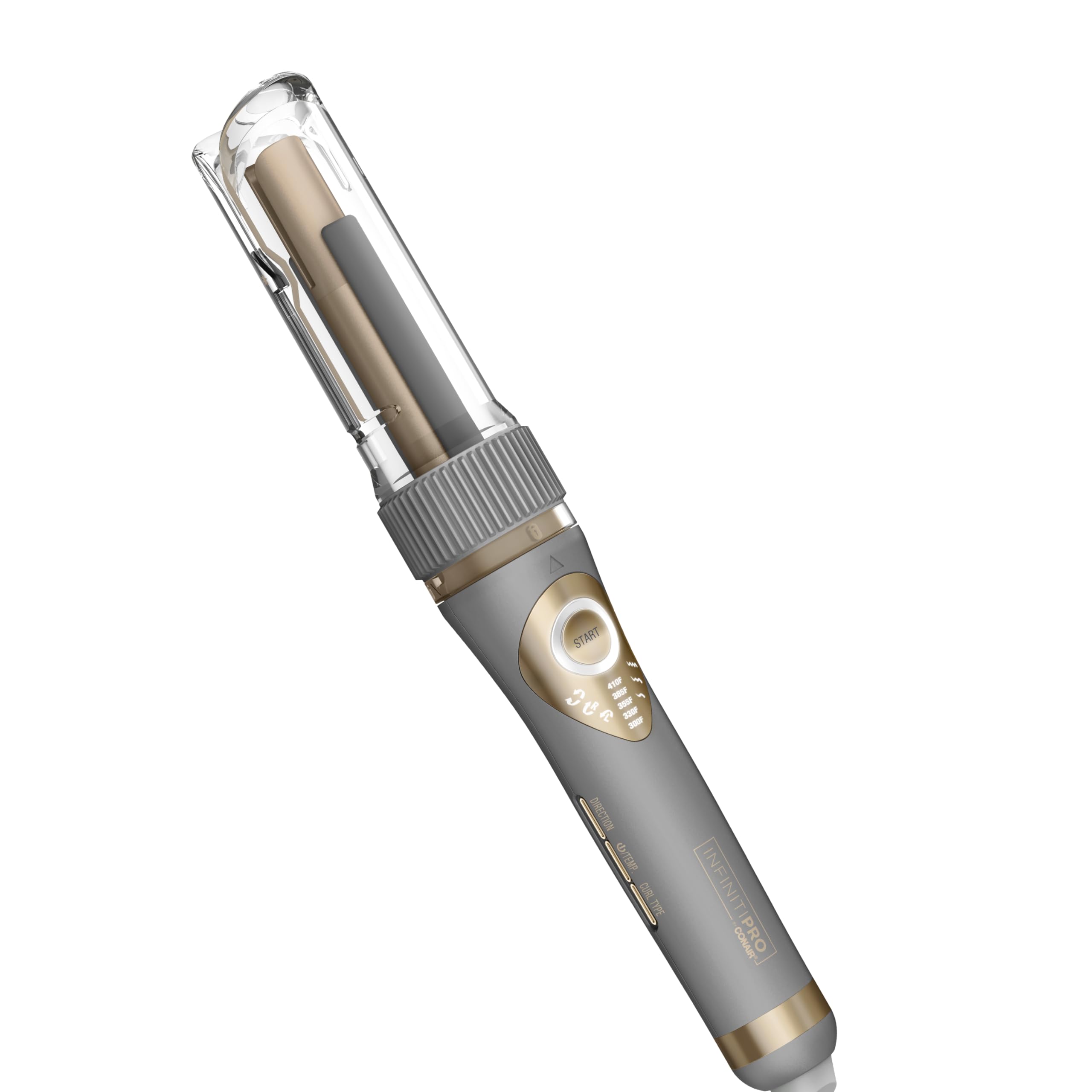 Conair INFINITI PRO Curl Secret auto curl chamber demonstrates effortless curling.