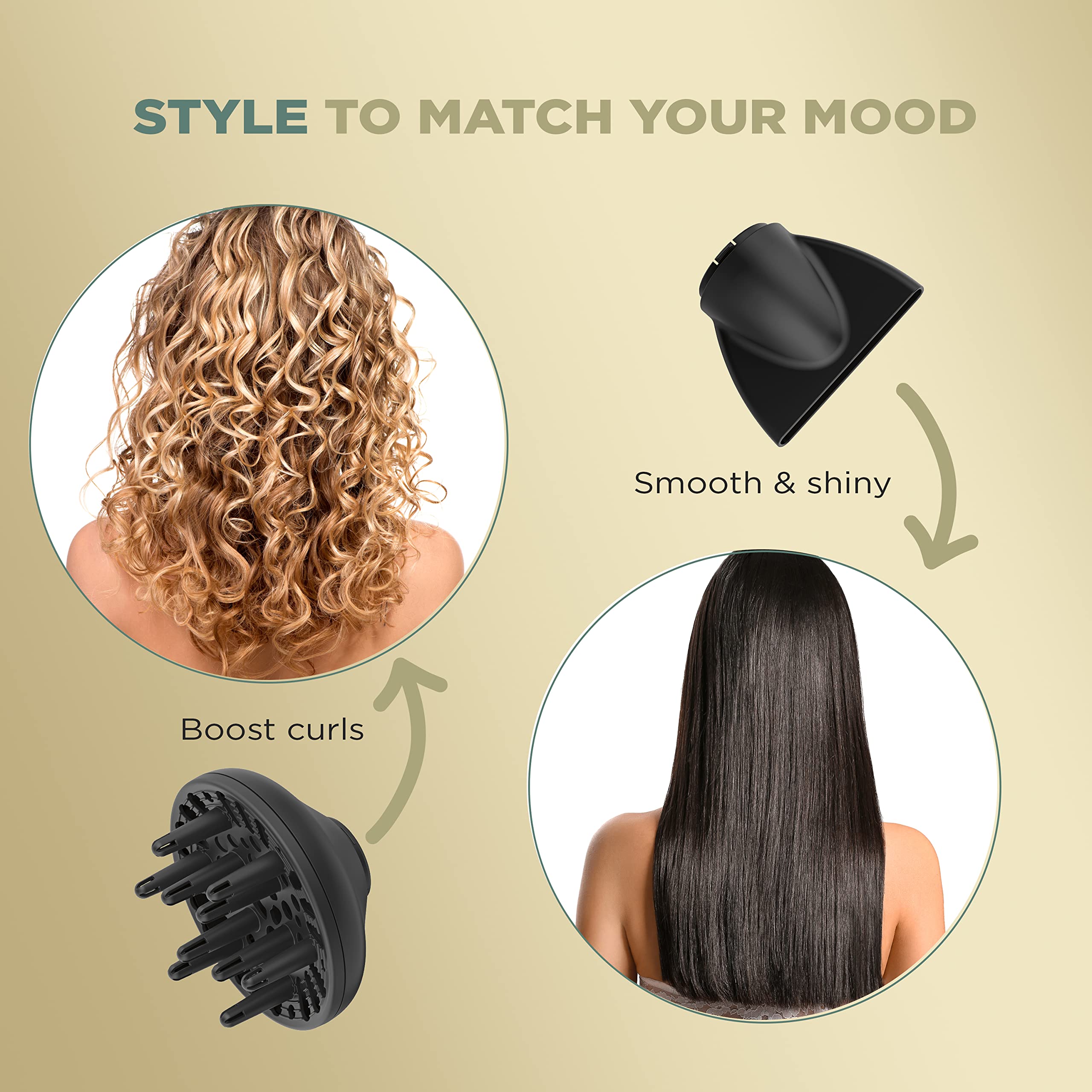Conair InfinitiPRO Dryer cool shot button to lock in your style.