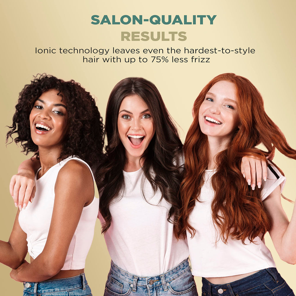 Conair InfinitiPRO ergonomic hand grip for comfortable styling sessions.