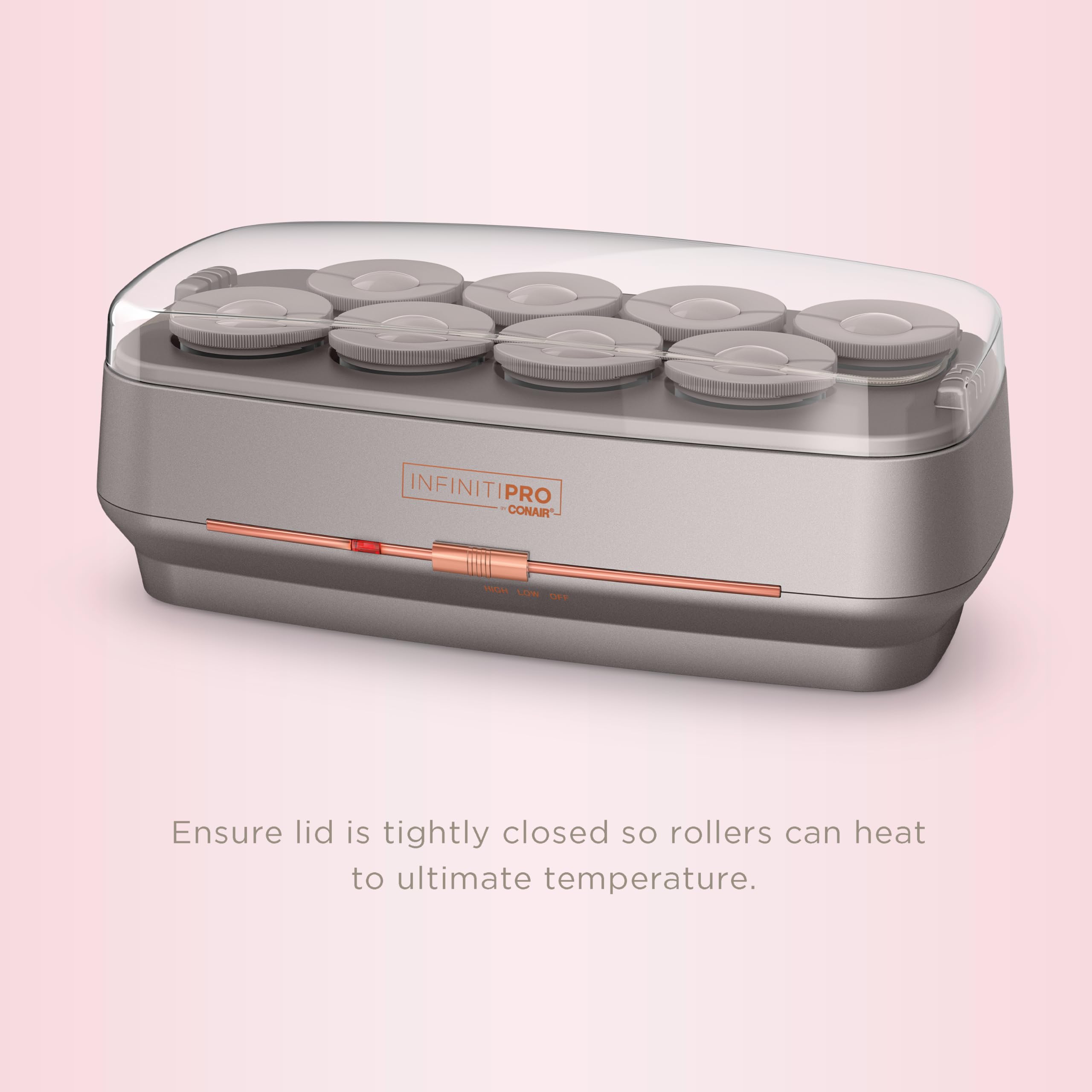 Ionic generator helps reduce frizz while sealing moisture for shine.